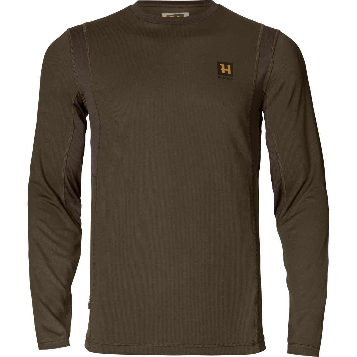 Forest Hunter L/S t-shirt - Hunting green/Shadow brown