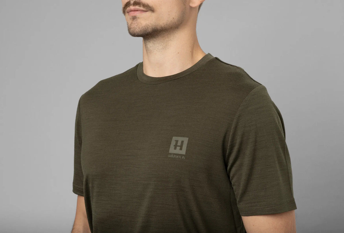 Härkila Base All Season S/S t-shirt - Willow green