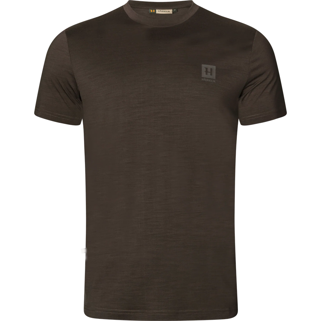 Härkila Base All Season S/S t-shirt - Shadow brown
