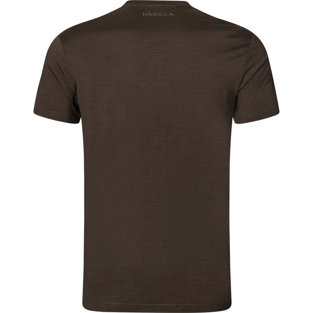 Härkila Base All Season S/S t-shirt - Shadow brown