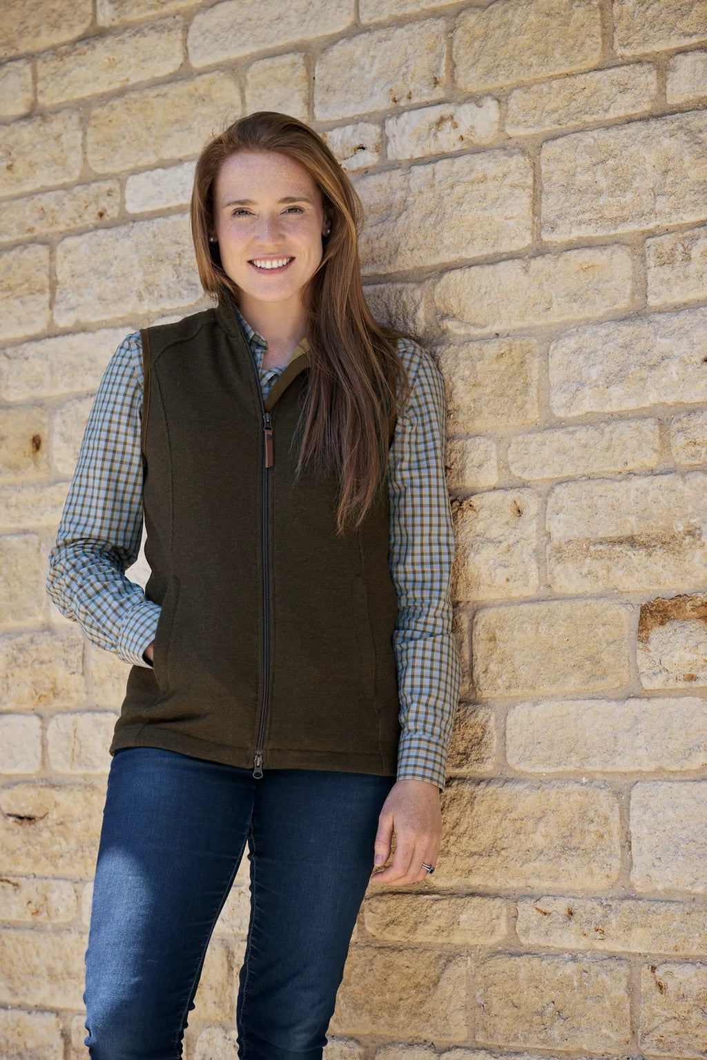 Sandhem Pro waistcoat Women - Forest green