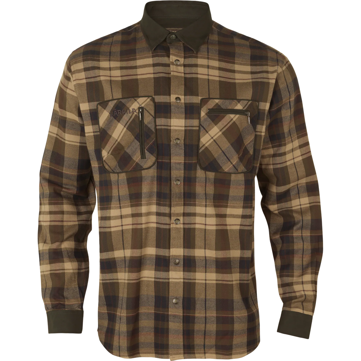 Pajala shirt - Beige w/brown
