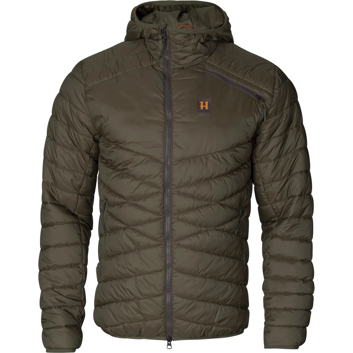 Logmar Insulated packable hooded jacket - Willow green