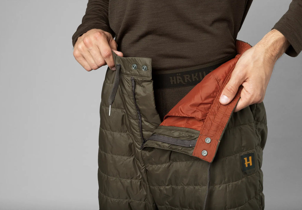 Logmar Insulated packable breeks - Willow green