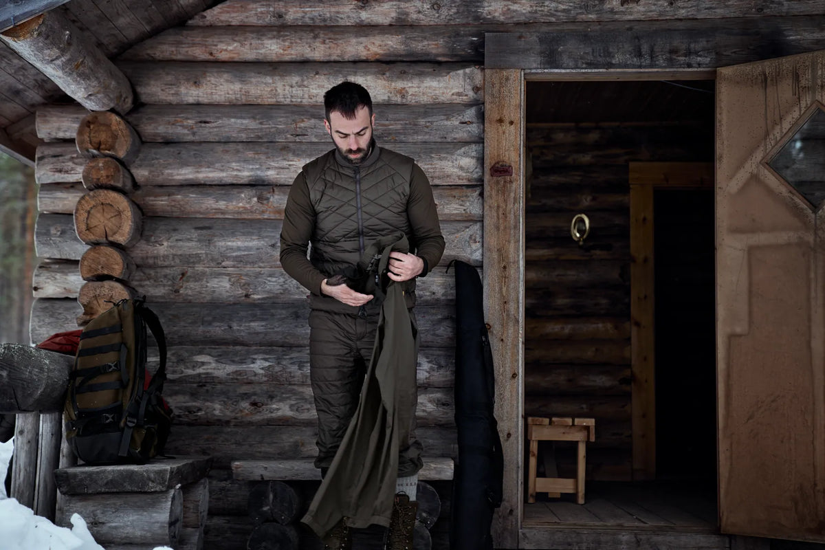 Logmar Insulated packable breeks - Willow green