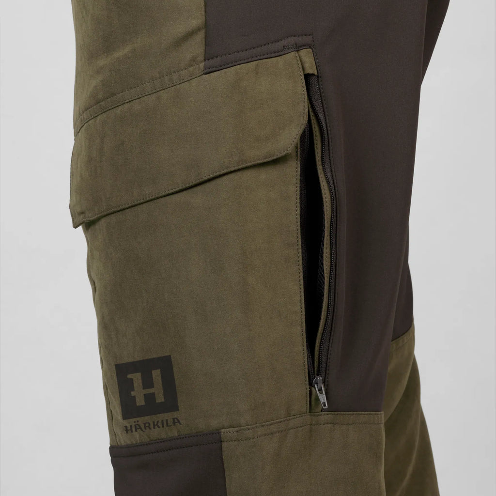 Härkila Scandinavian trousers - Willow green/Deep brown