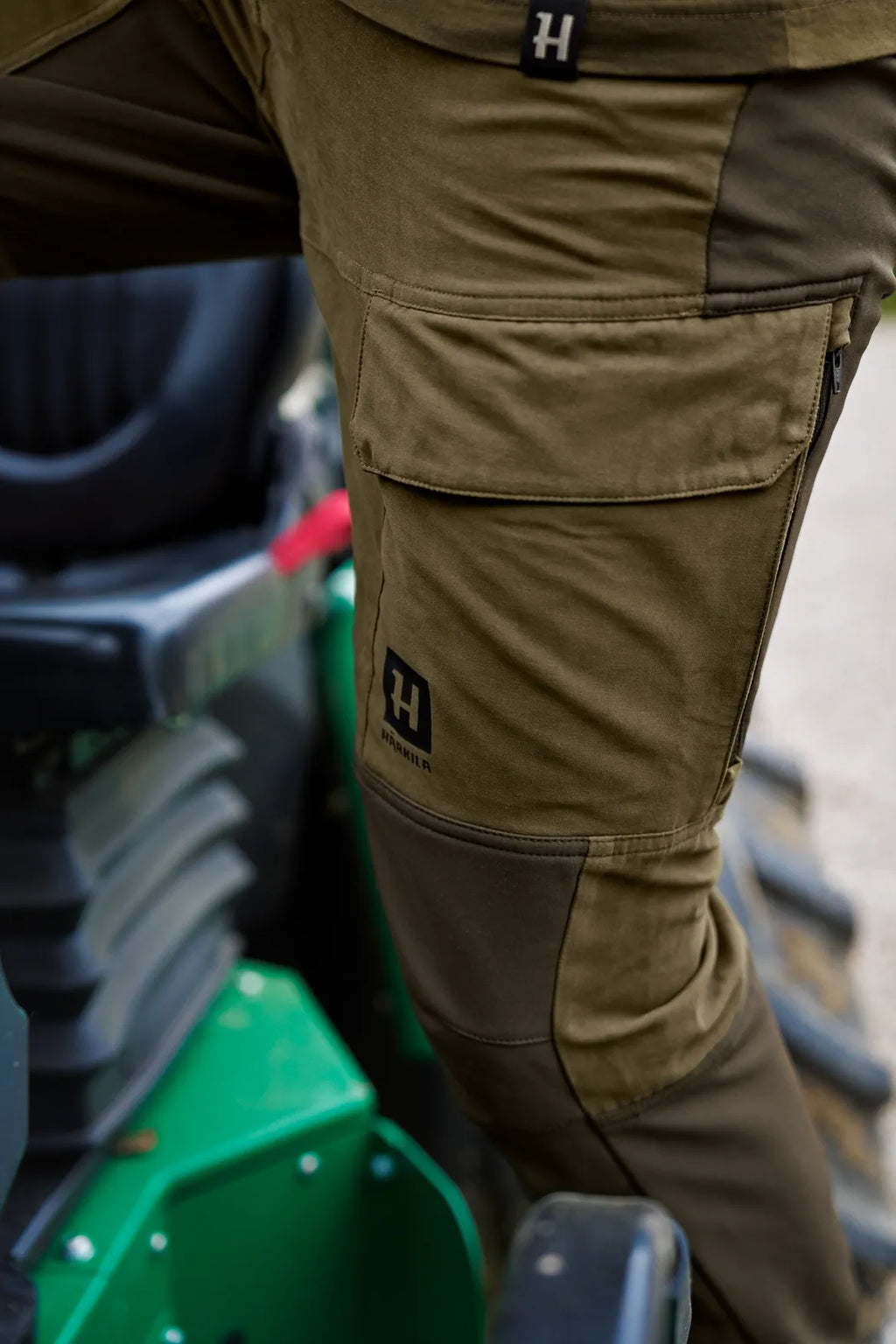 Härkila Scandinavian trousers - Dark olive/Willow green