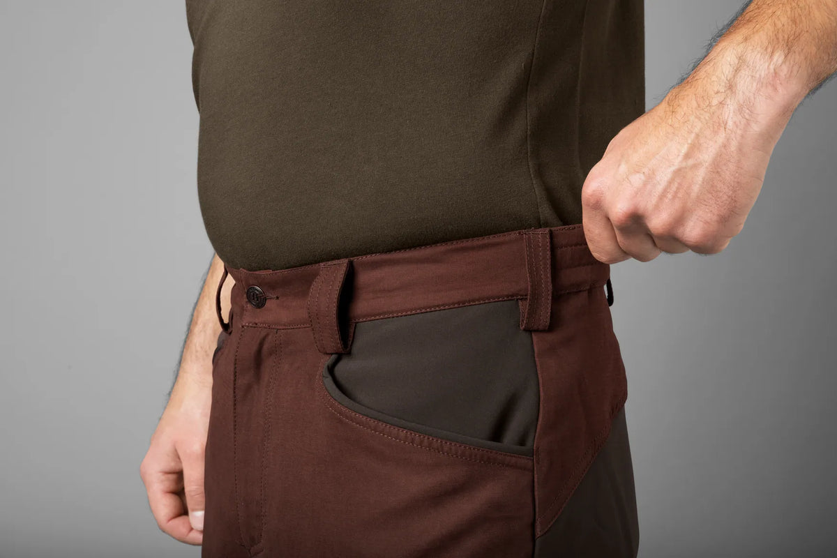Härkila Scandinavian trousers - Blodstone red/Shadow brown