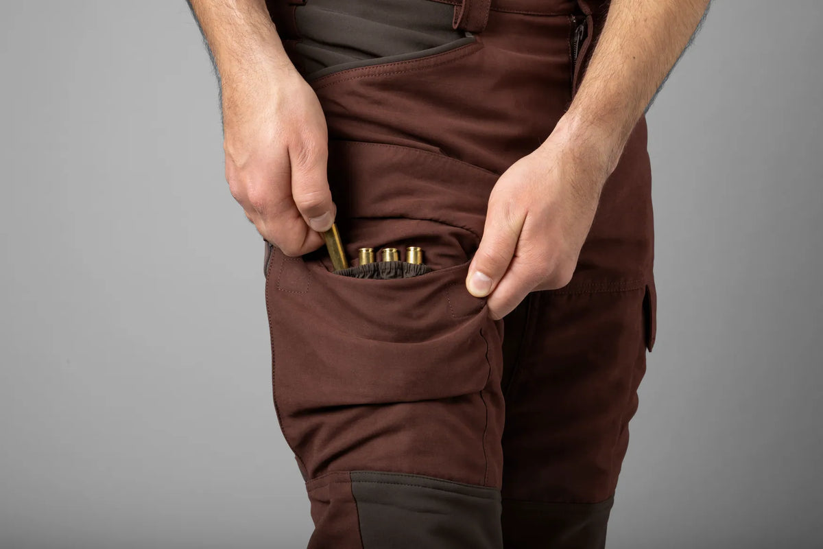 Härkila Scandinavian trousers - Blodstone red/Shadow brown