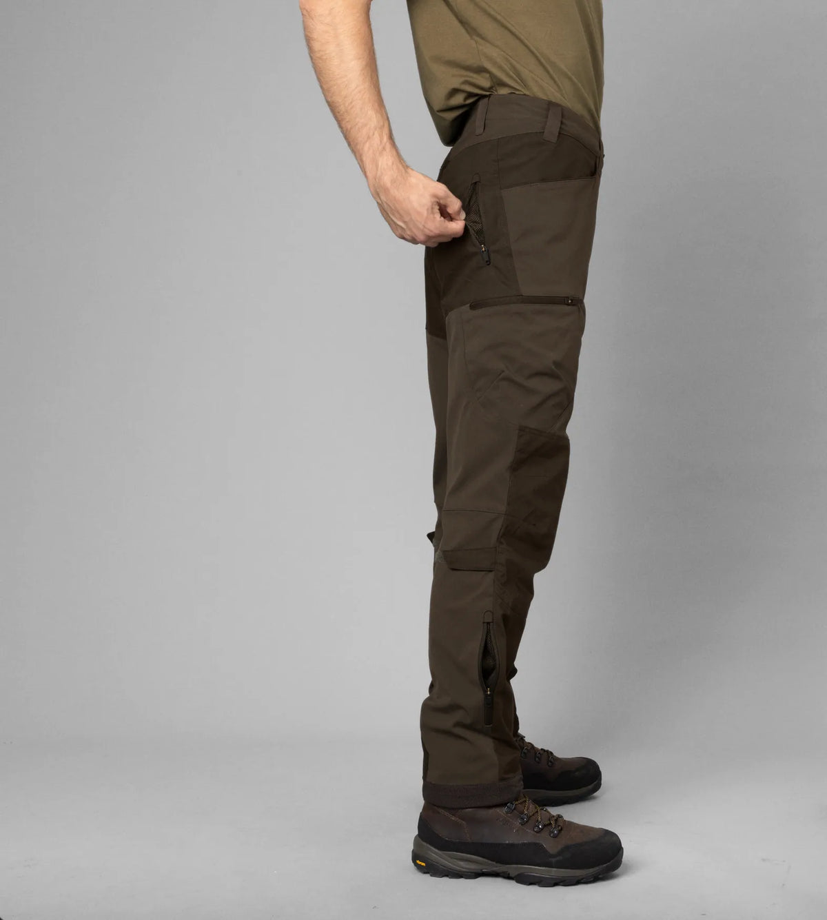 Ragnar trousers - Slate brown/Willow green
