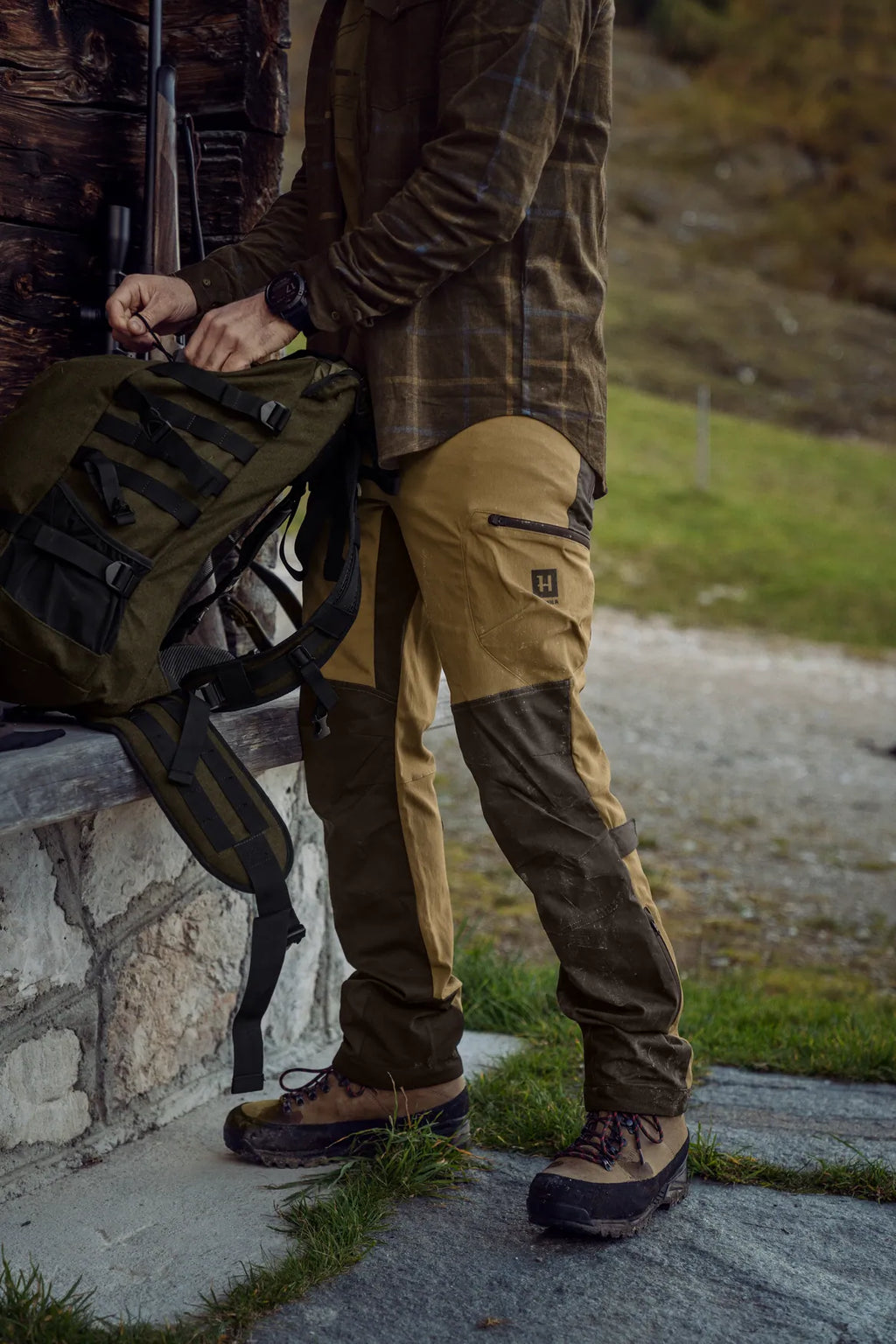Ragnar trousers - Shadow brown/Golden brown