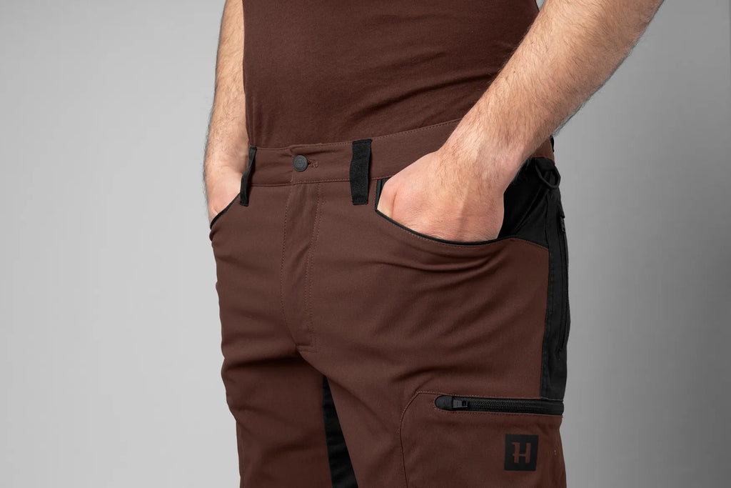 Ragnar trousers - Burgundy/Black