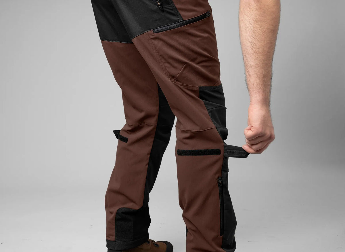 Ragnar trousers - Burgundy/Black
