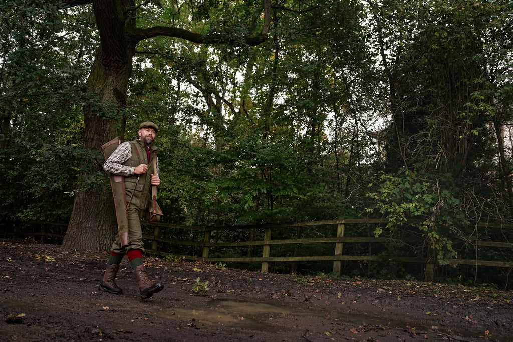 Kenmore waistcoat - Forest green/Herringbone