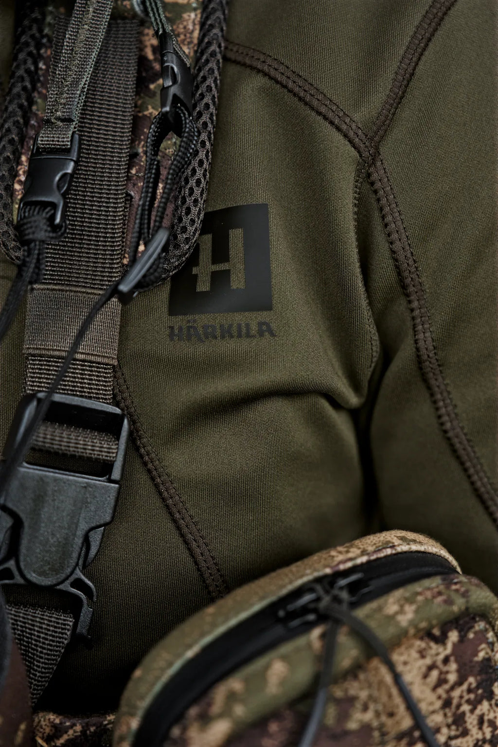 Deer Stalker full zip fleece hoodie - Willow green
