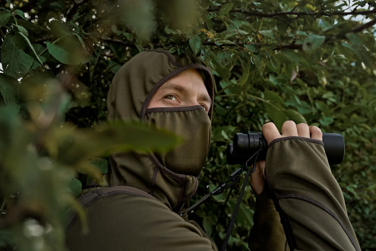 Deer Stalker full zip fleece hoodie - Willow green