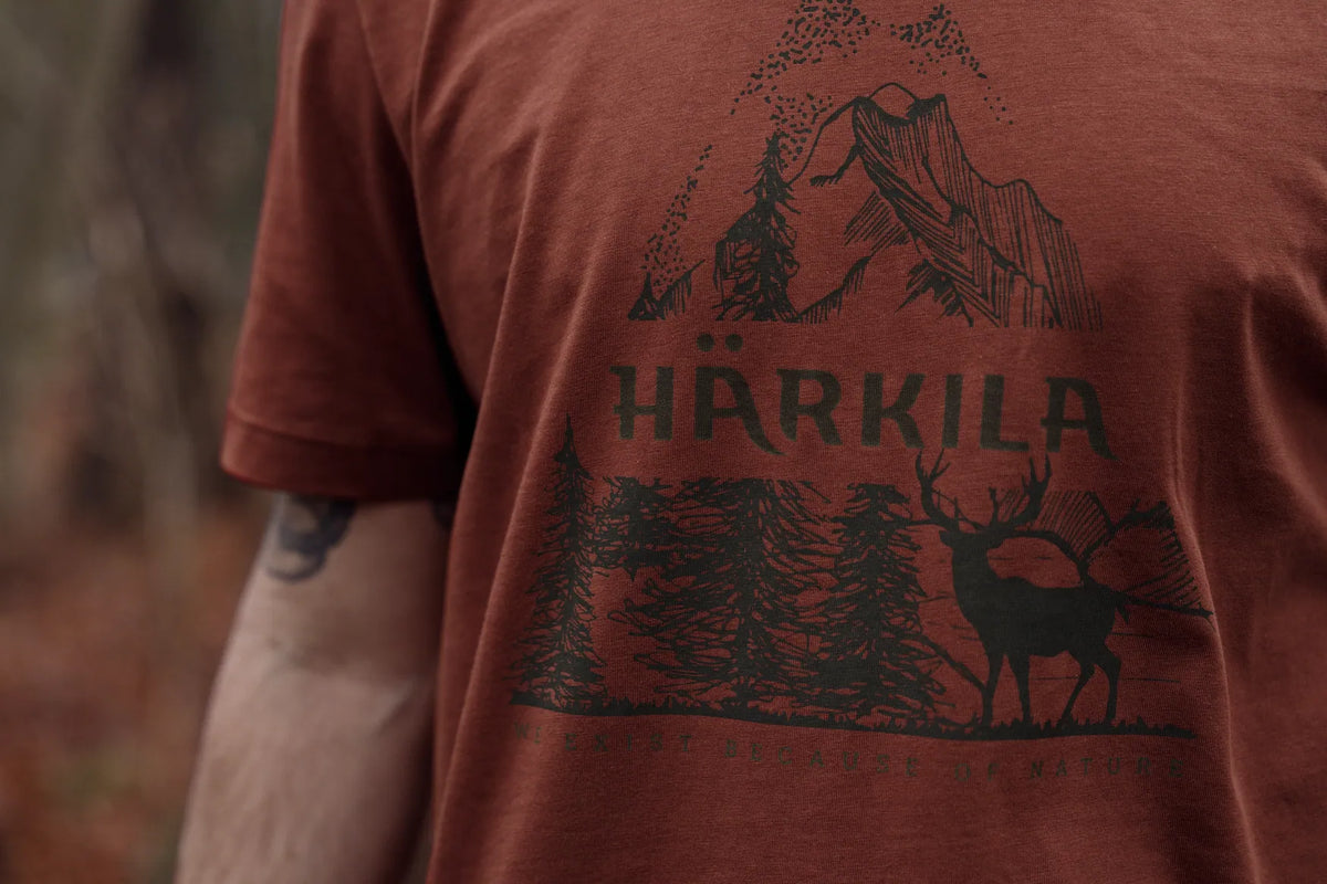 Härkila Nature S/S T-shirt - Autumn orange