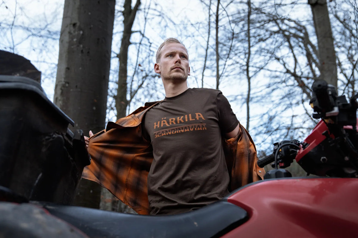Härkila Scandinavian S/S t-shirt - Shadow brown