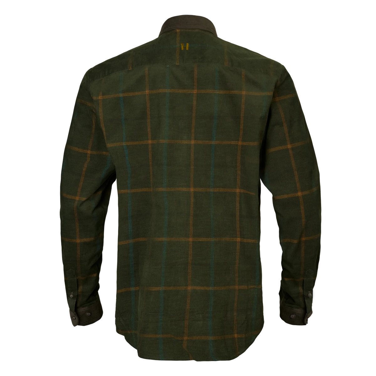 Kaldfjord corduroy check shirt - Willow green check