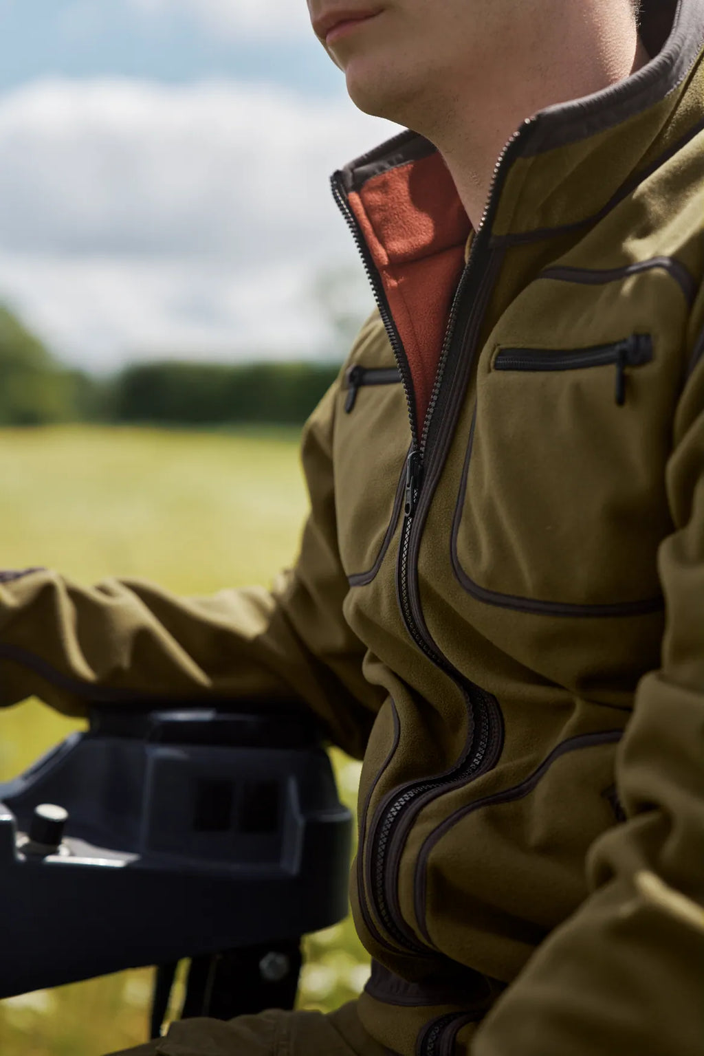 Kamko Fleece - Dark olive/Arabian spice