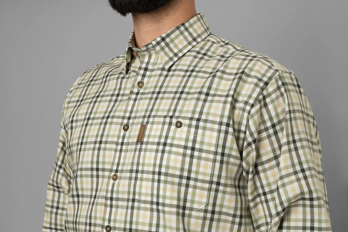 Milford shirt - Beech green check