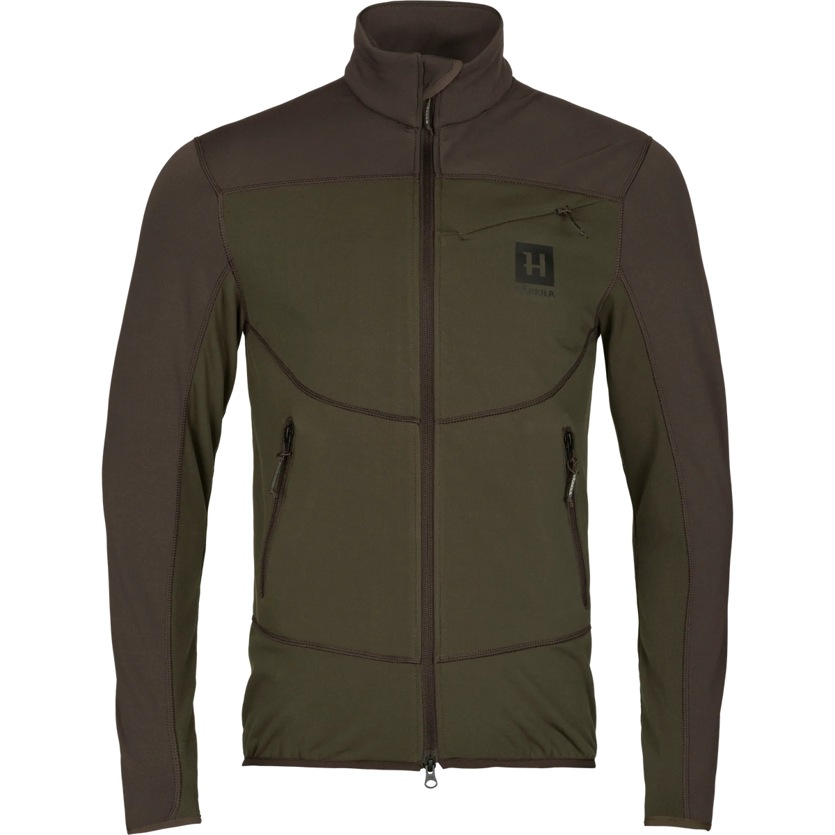 Olaf fleece jacket - Willow green/Shadow grey
