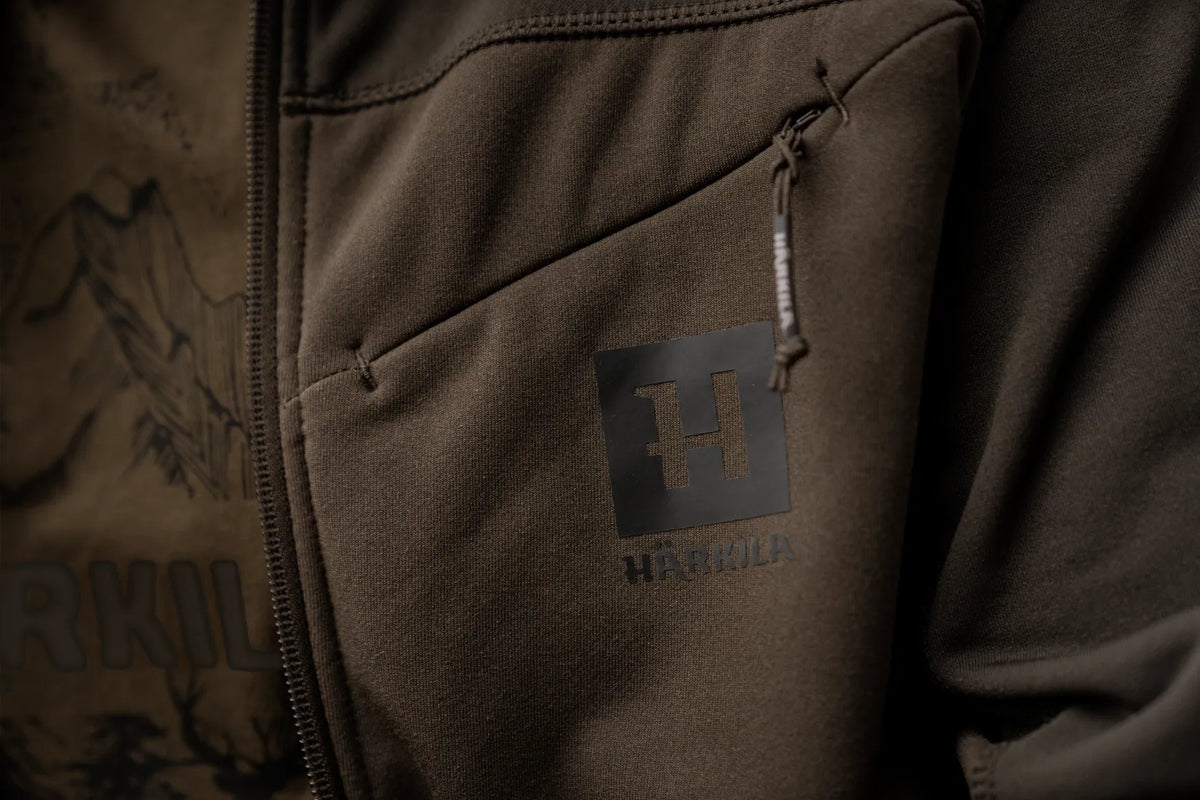 Olaf fleece jacket - Willow green/Shadow grey