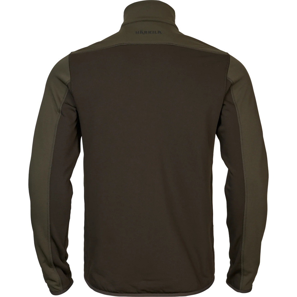 Olaf fleece jacket - Shadow Brown/Forest night