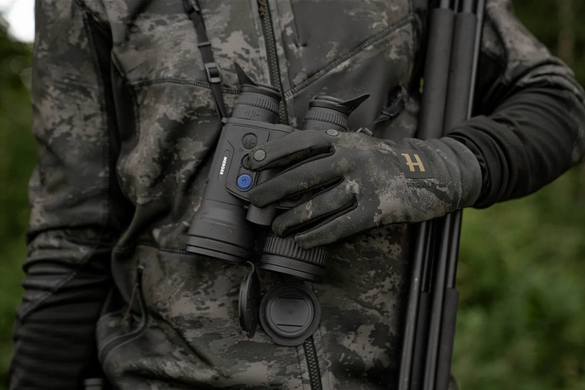 Härkila NOCTYX camo fleece glove w/foldback finger - AXIS MSP®Black