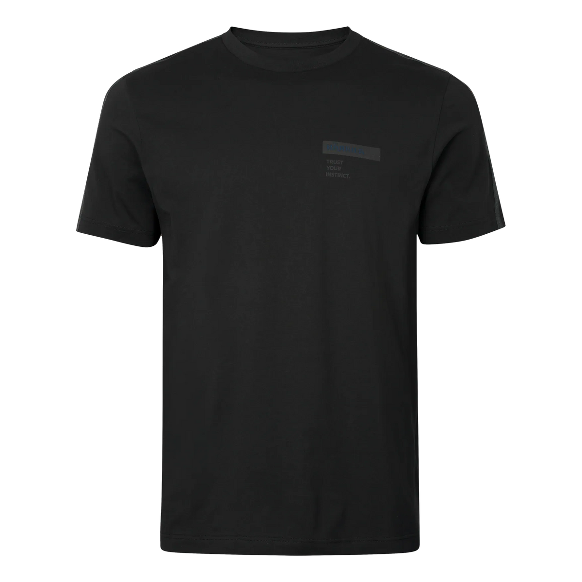 Härkila logo band S/S tshirt - Anthracite/sea blue