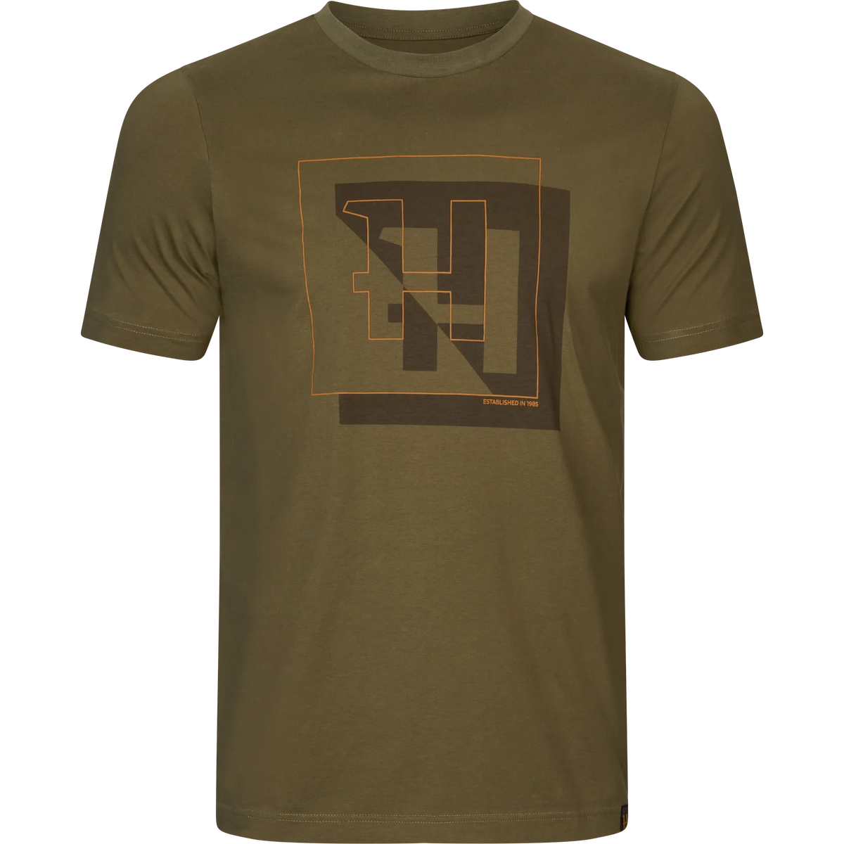 Härkila H-logo S/S T-shirt - Dark olive