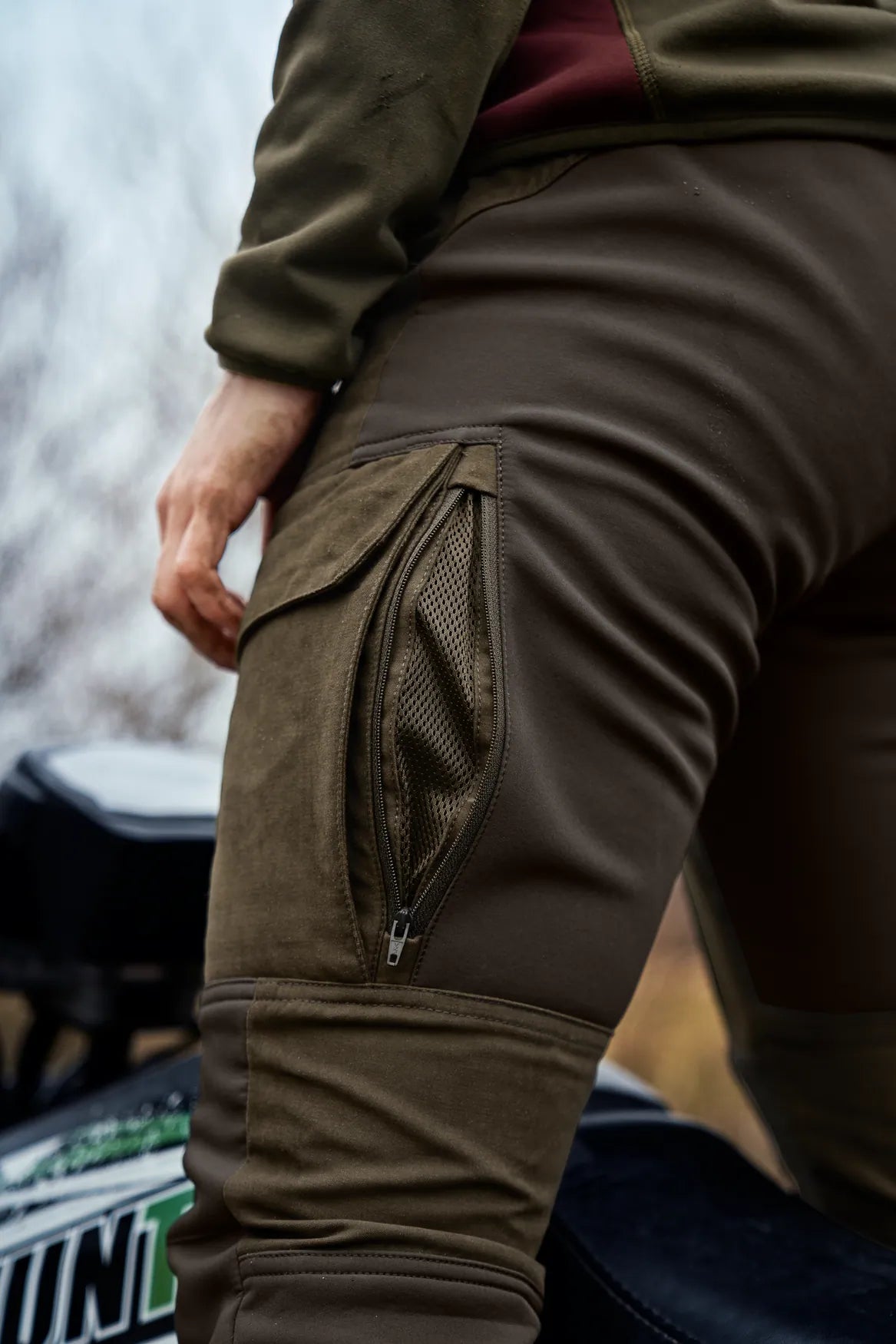 Härkila Scandinavian trousers Women - Willow green/Deep brown