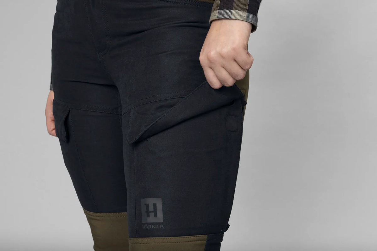 Härkila Scandinavian trousers Women - Willow green/Deep well purple