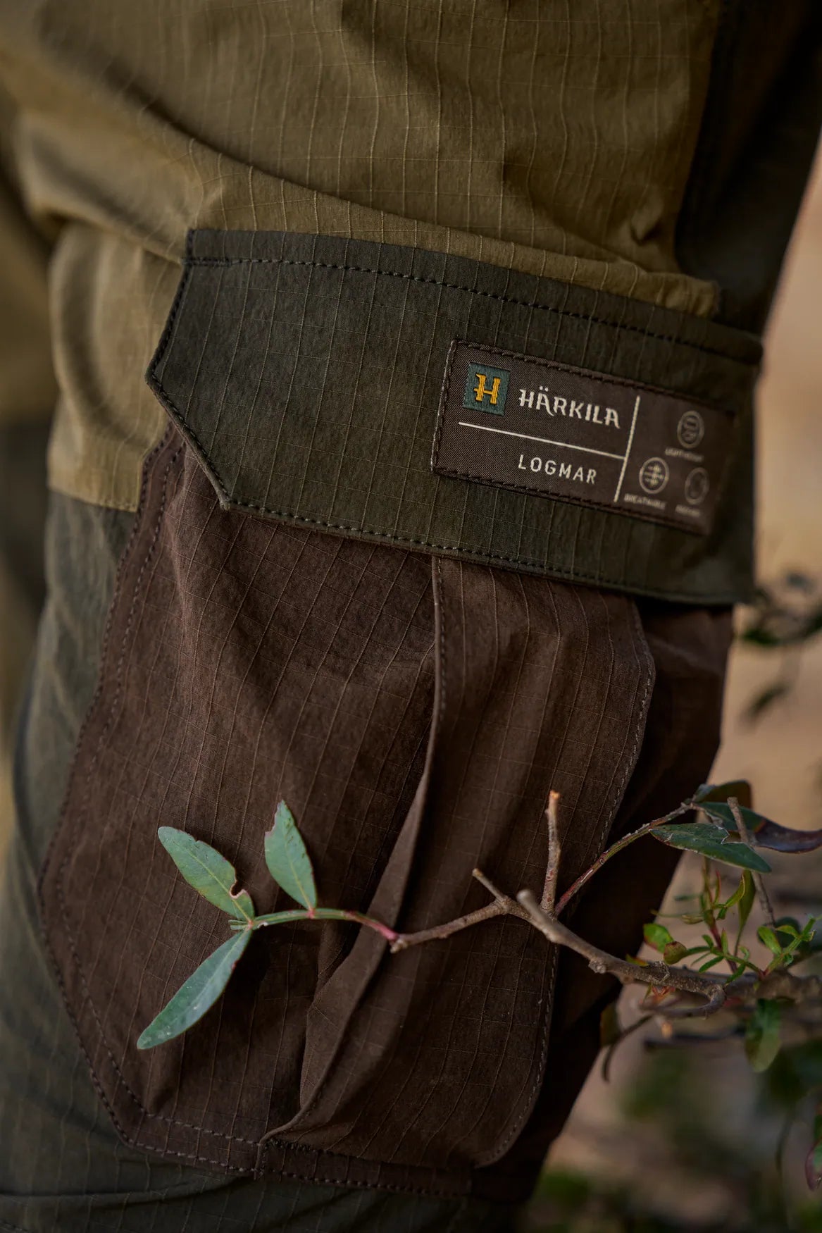 Logmar lightweight zip off trousers - Dark olive/Willow green