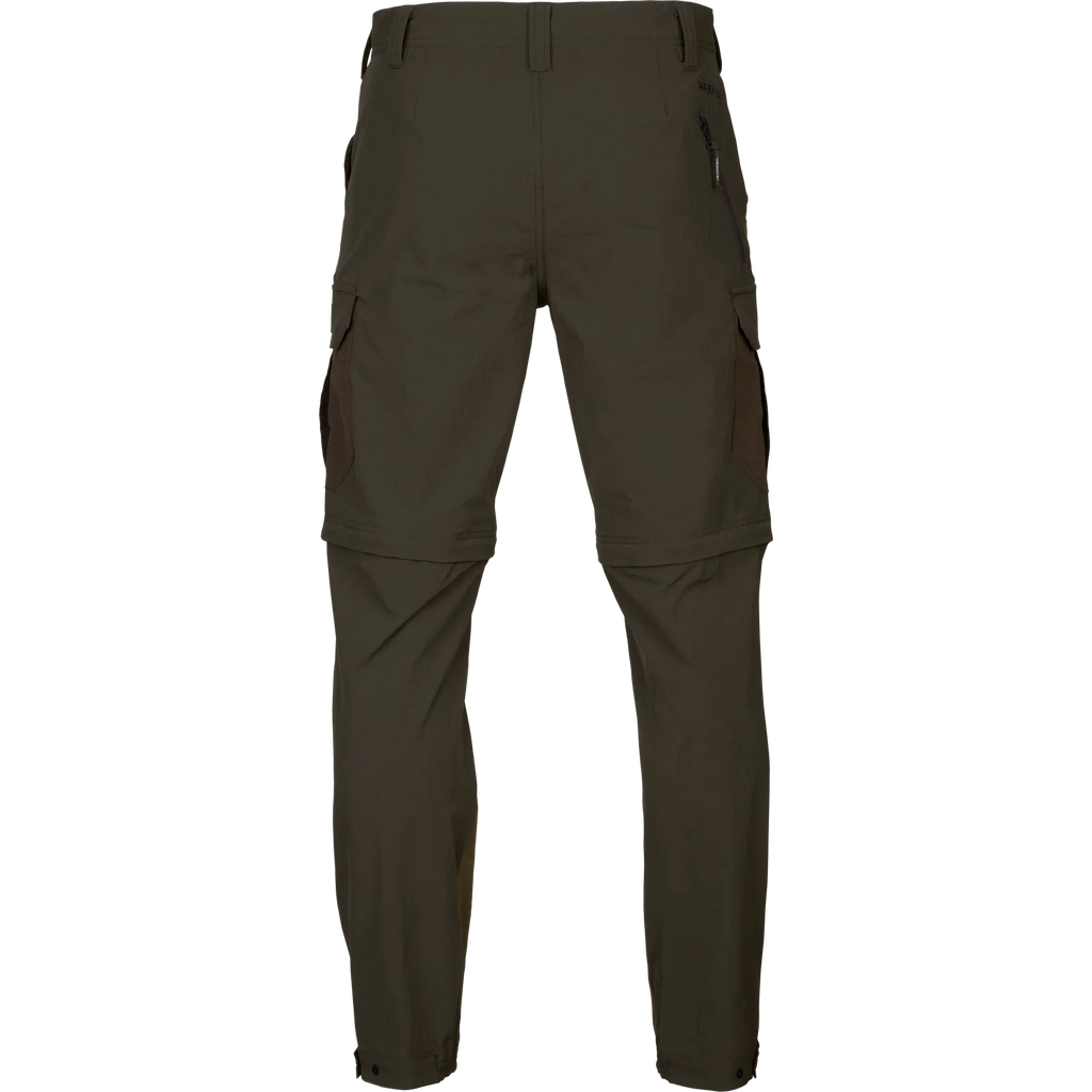 Logmar lightweight zip off trousers - Dark olive/Willow green