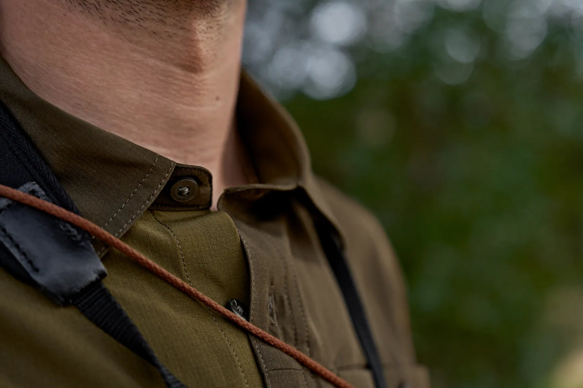 Logmar lightweight L/S shirt - Dark olive/Willow green
