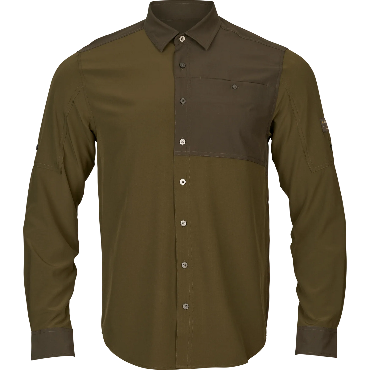 Logmar lightweight L/S shirt - Dark olive/Willow green