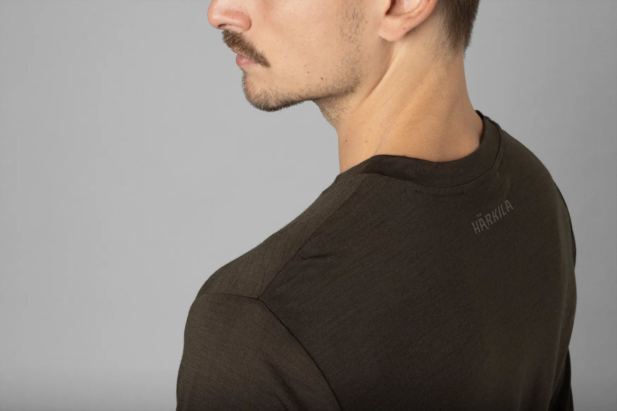 Härkila Base All Season L/S t-shirt - Shadow brown