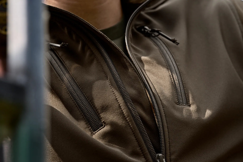 Härkila Scandinavian softshell jacket - Willow green/Shadow brown