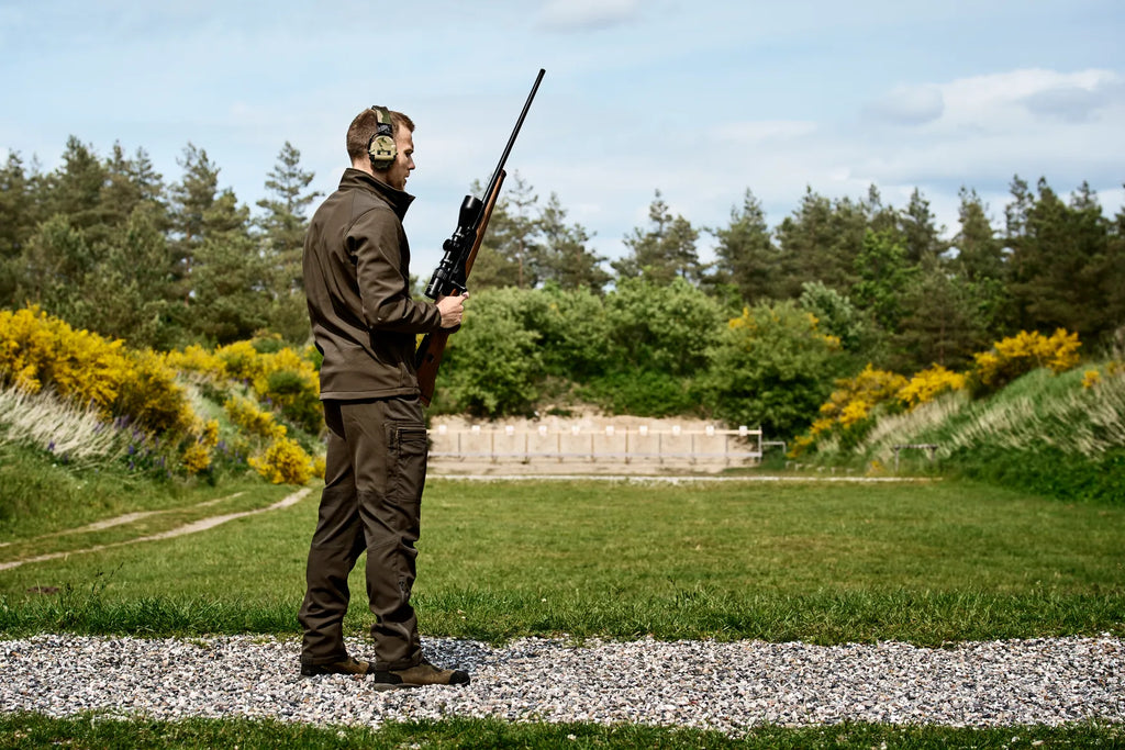 Härkila Scandinavian softshell jacket - Willow green/Shadow brown