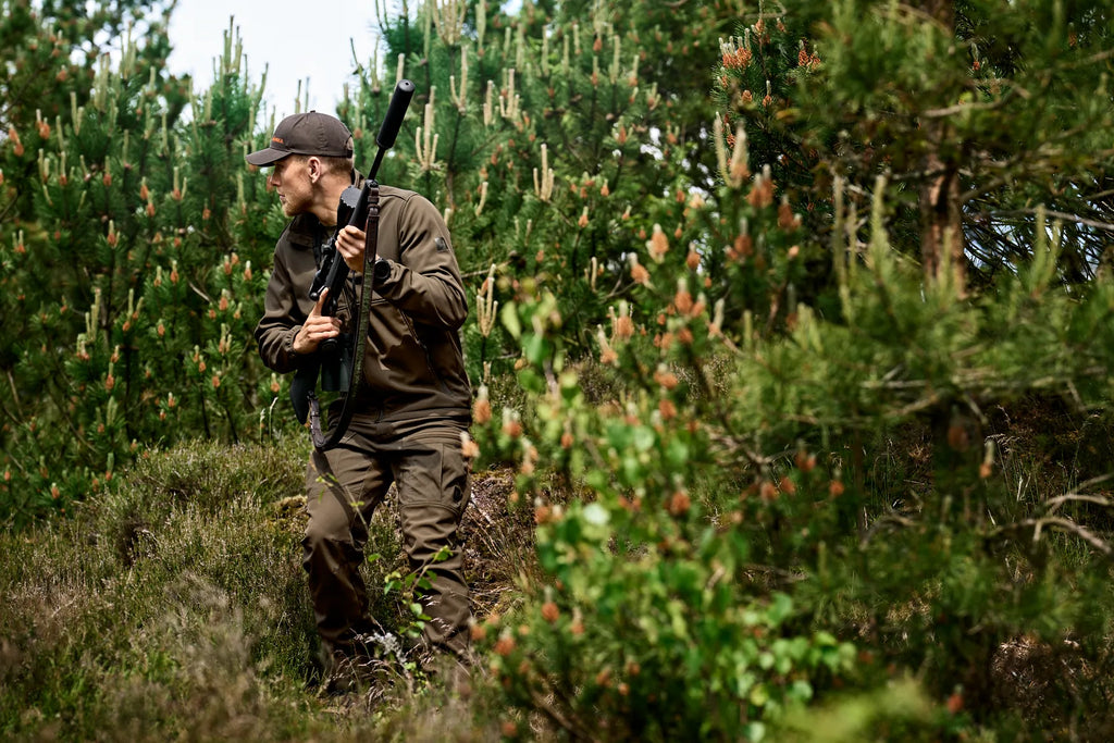 Härkila Scandinavian softshell jacket - Willow green/Shadow brown