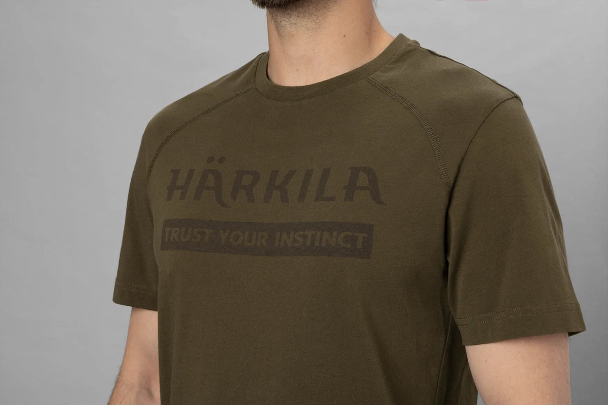 Härkila logo S/S t-shirt - Willow green