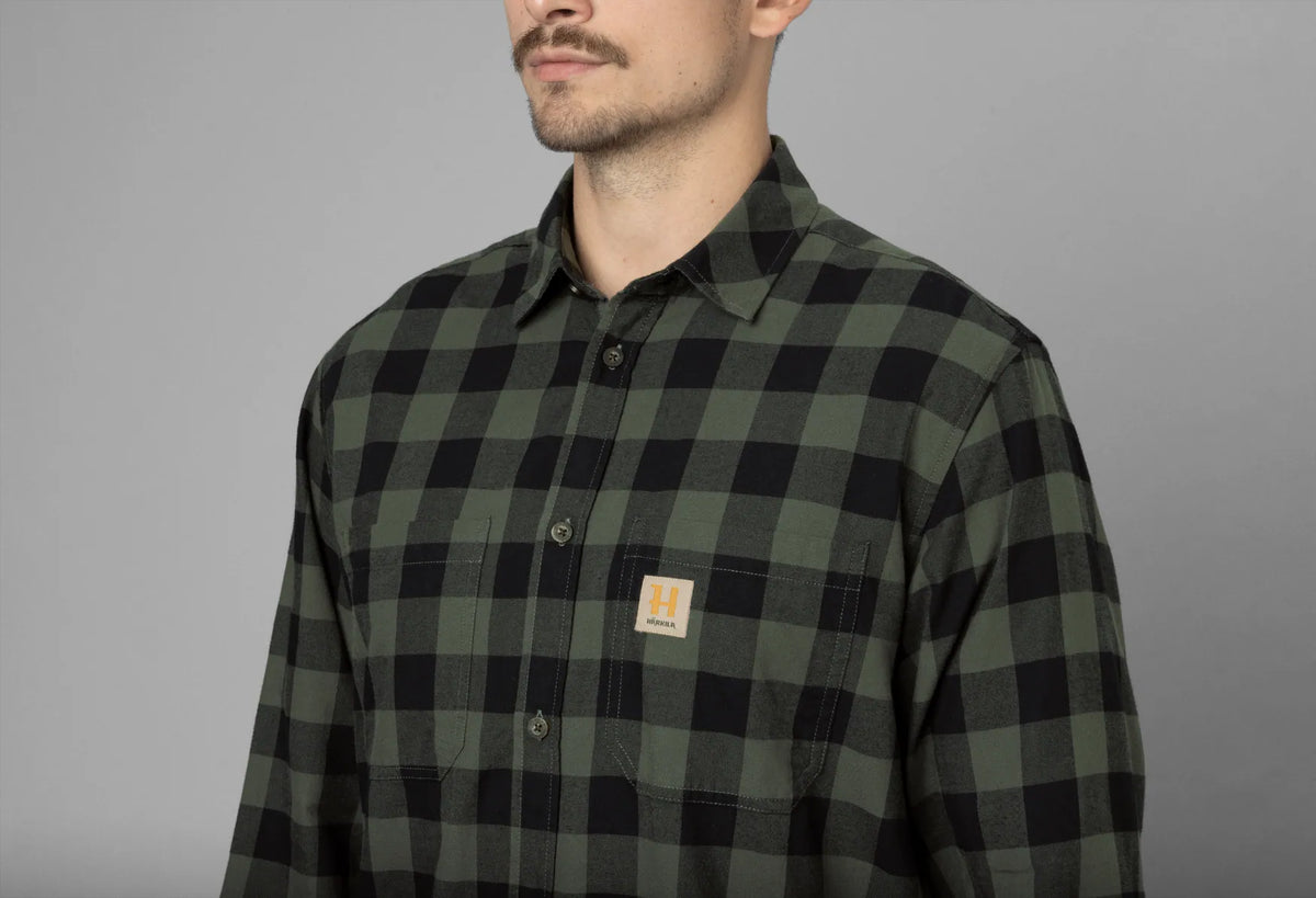 Härkila Scandinavian L/S shirt - Green check