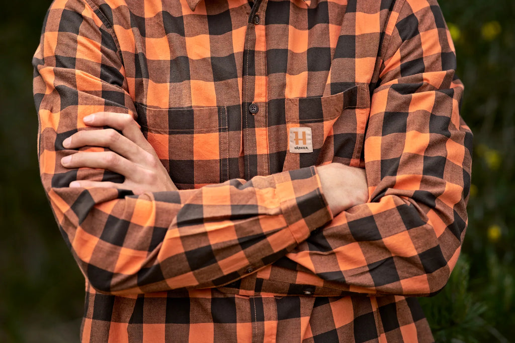 Härkila Scandinavian L/S shirt - Mandarin check