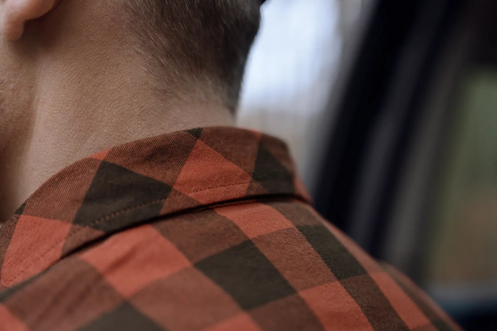 Härkila Scandinavian L/S shirt - Autumn orange check