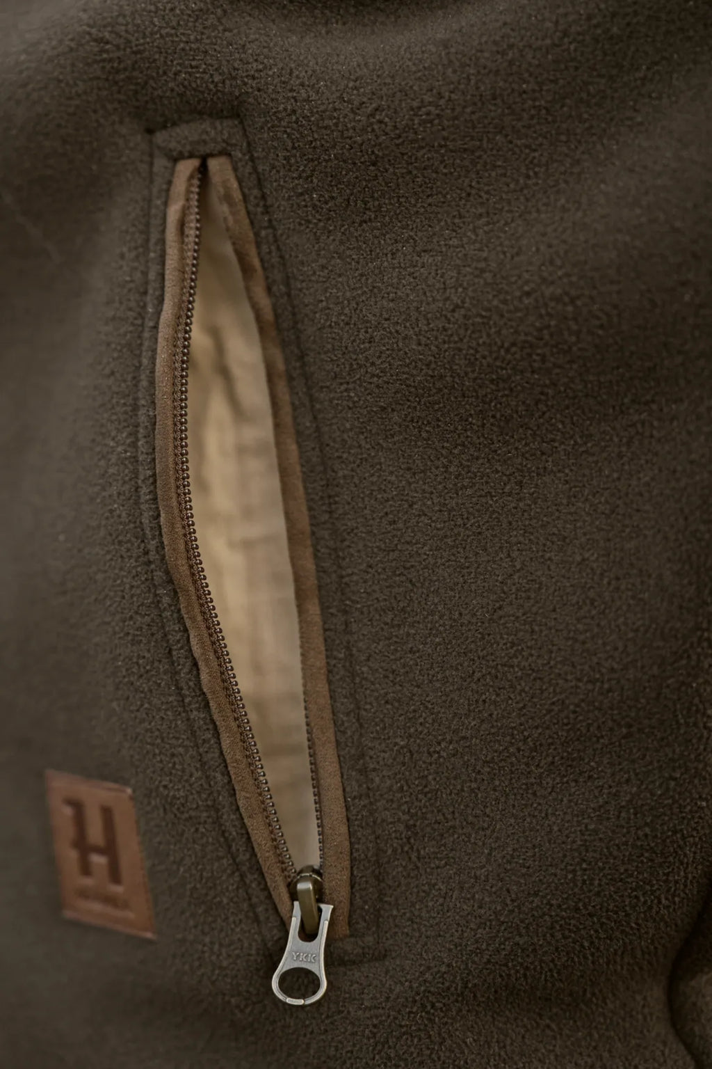 Sandhem sherpa fleece jacket - Willow green