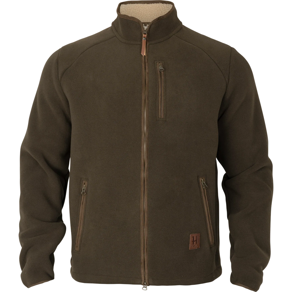 Sandhem sherpa fleece jacket - Willow green
