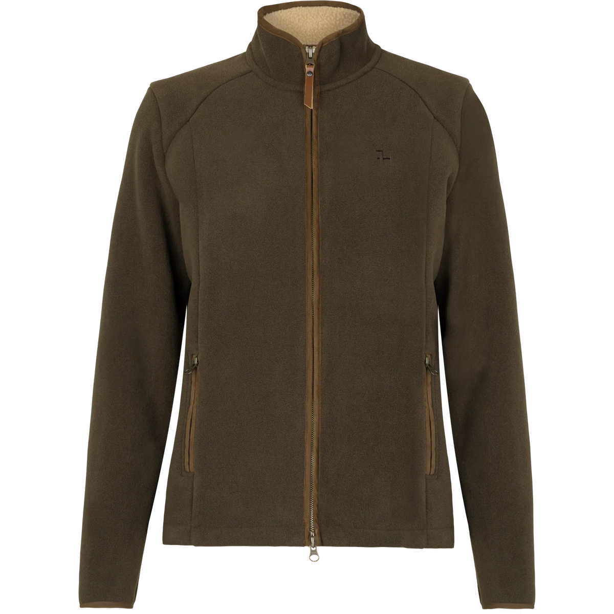 Sandhem sherpa fleece jacket W - Willow green