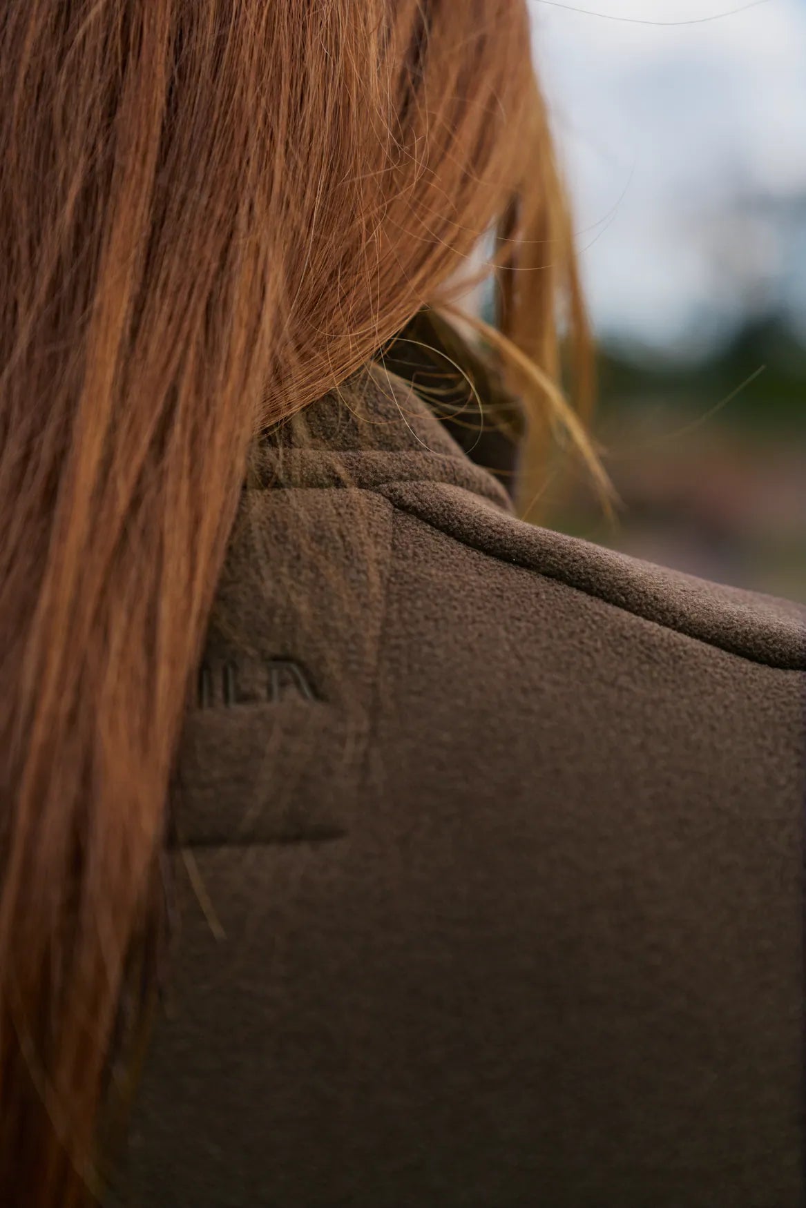 Sandhem sherpa fleece jacket W - Demitasse brown