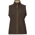 Sandhem sherpa fleece waistcoat W - Demitasse brown